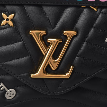 Louis Vuitton Calfskin Love Lock New Wave Chain MM Black 8 of 12