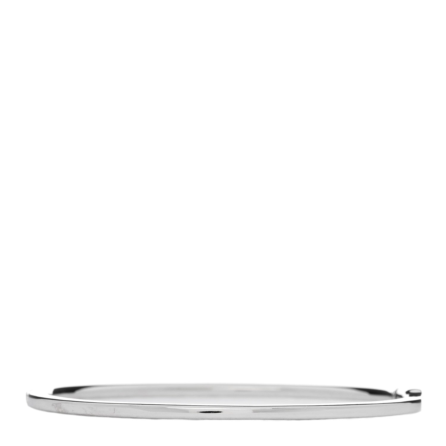 Tiffany 18K White Gold Blue Sapphire Metro Bangle Bracelet 2 of 4