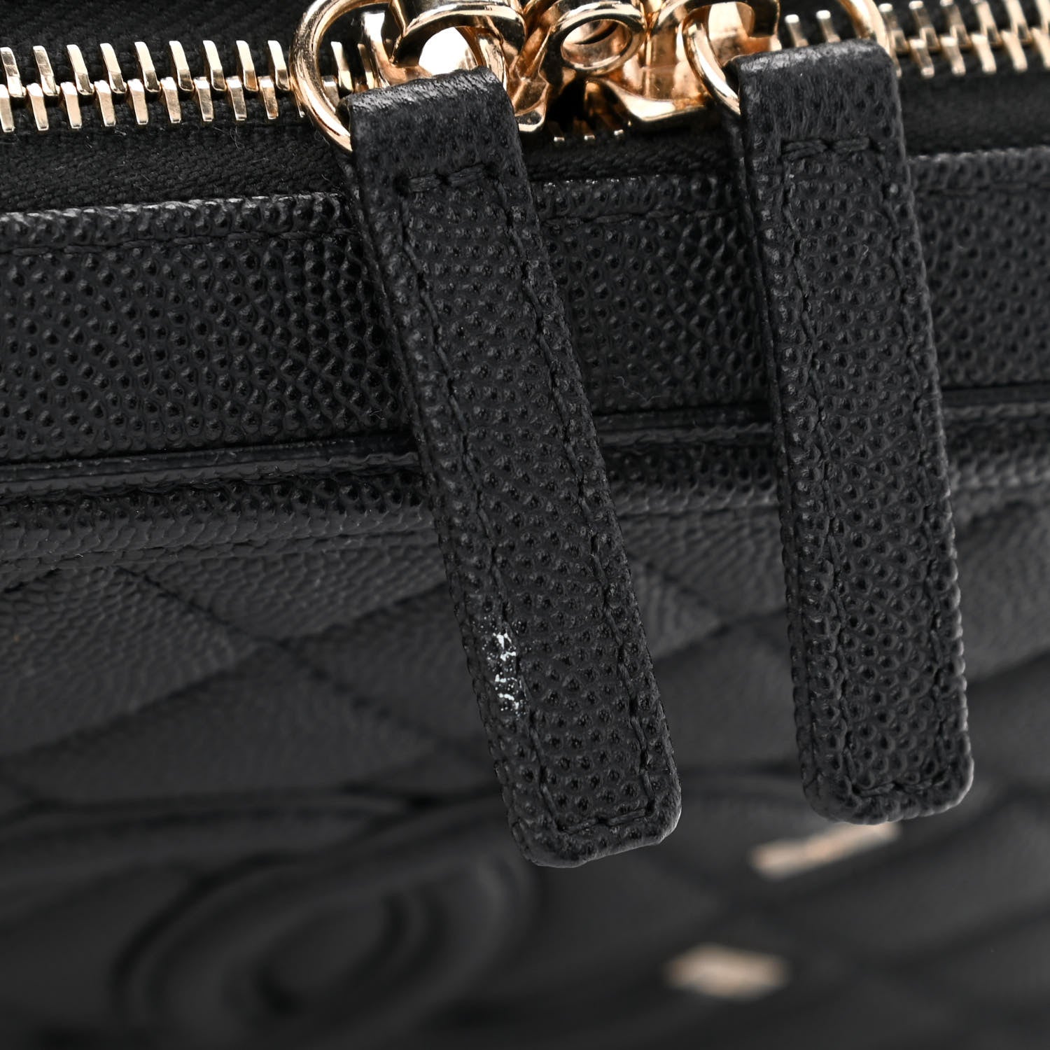 Chanel Caviar Quilted Medium CC Filigree Vanity Case Black 13 of 15
