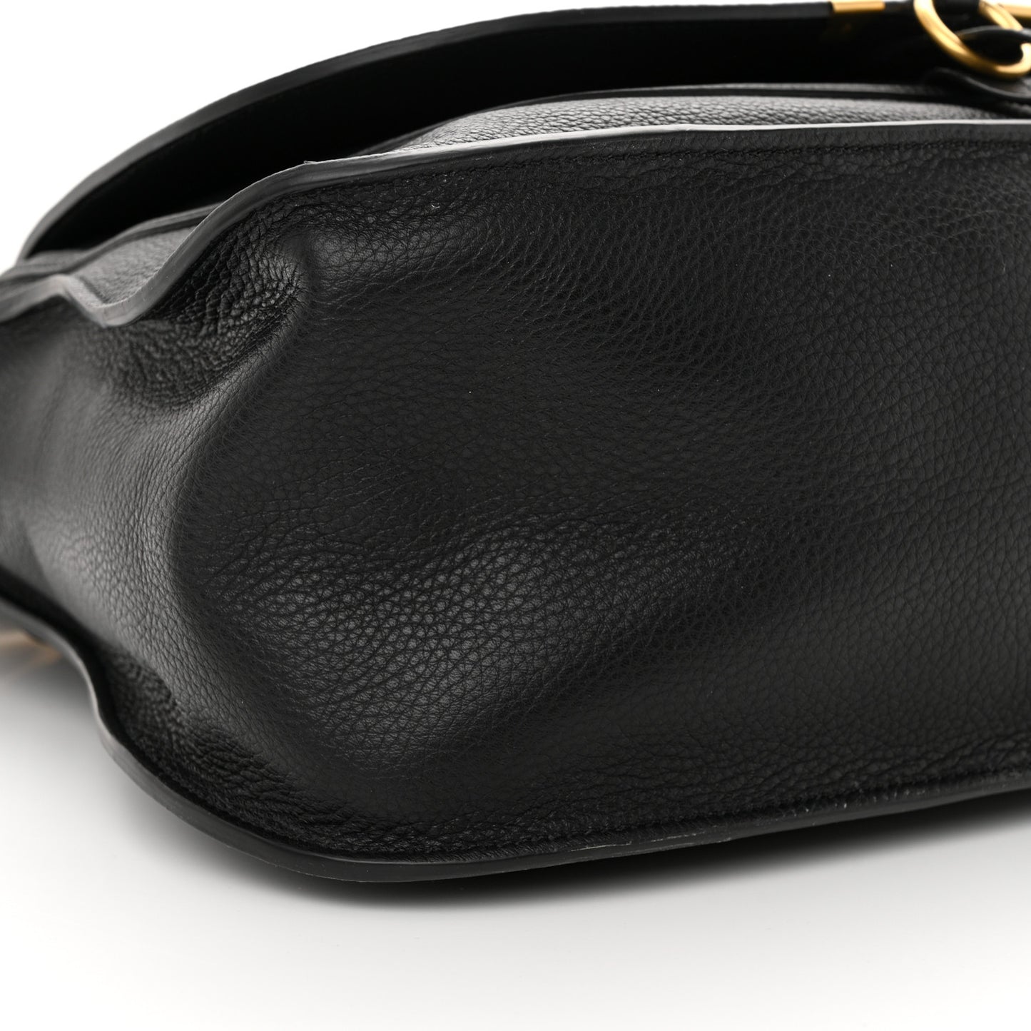 Calfskin Large Marcie Satchel Black
