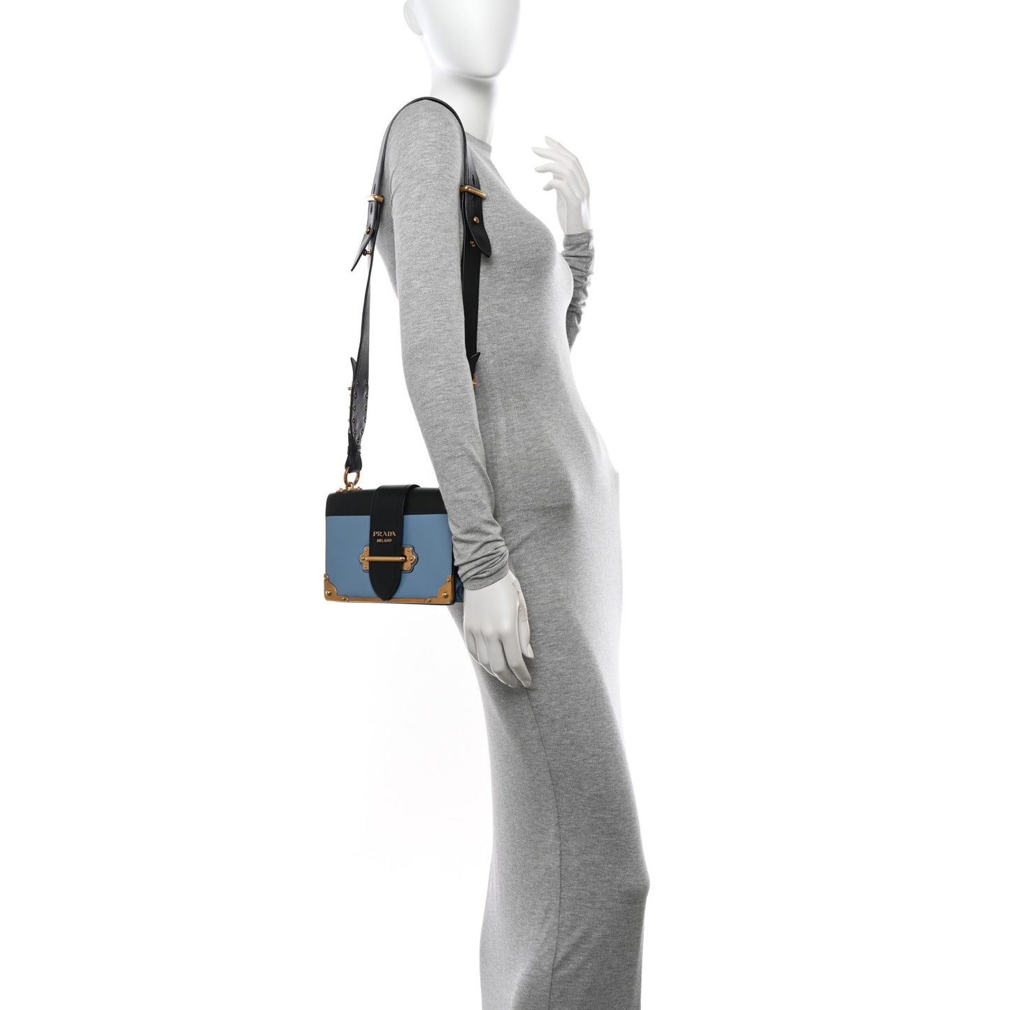 City Calf Saffiano Cahier Bag Astrale Black