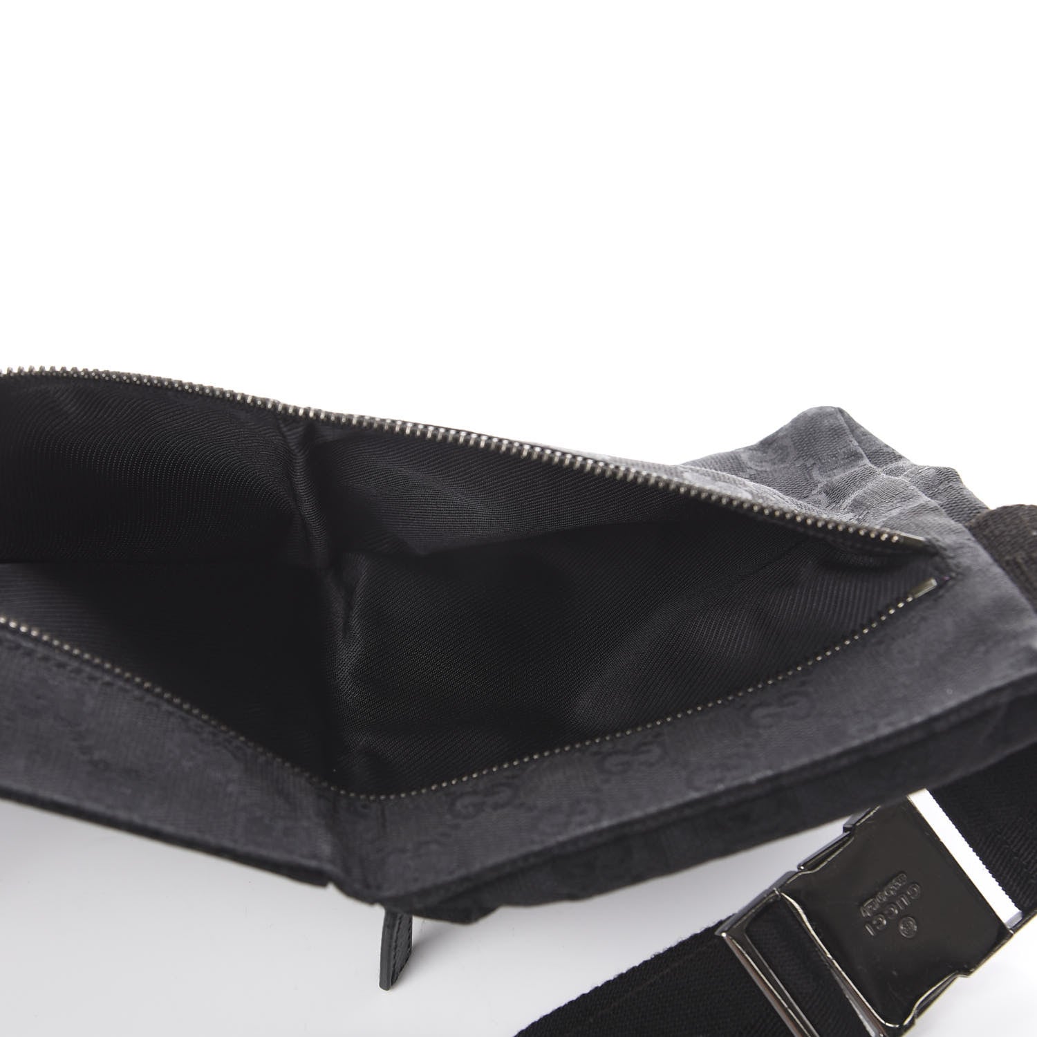 Gucci GG Monogram Double Pocket Belt Bag Black 4 of 7