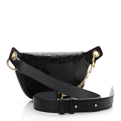 Givenchy Crackle Calfskin ID Belt Bag Black 3 of 10