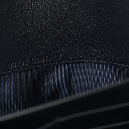 Christian Dior Oblique Saddle Chain Long Wallet Blue 8 of 13