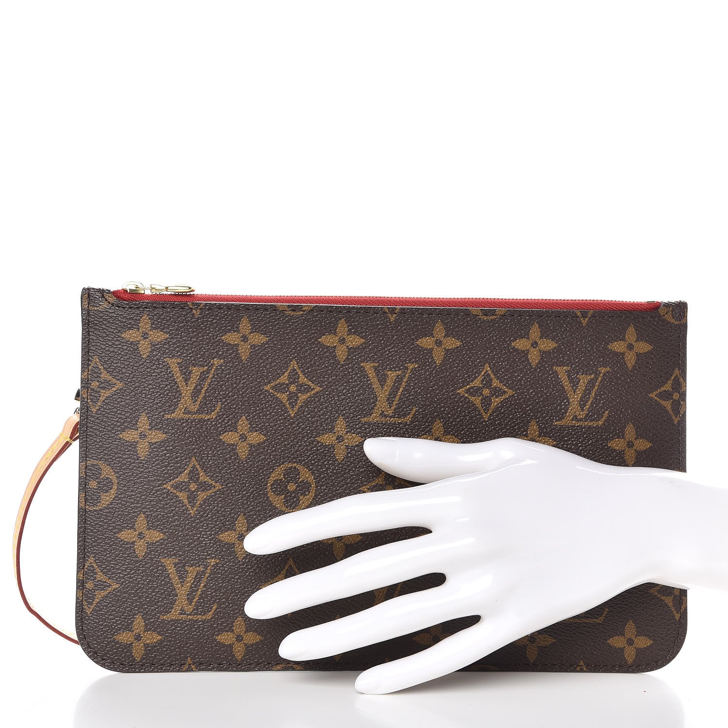 Louis Vuitton Monogram Neverfull MM GM Pochette Cherry 2 of 8