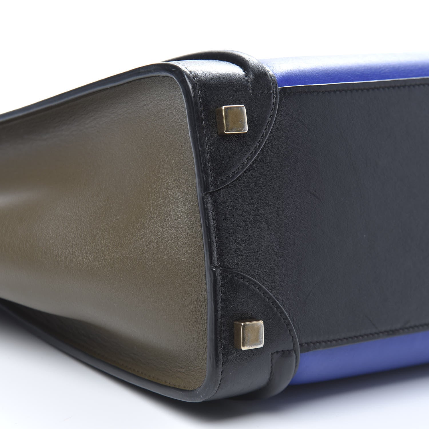 Celine Smooth Calfskin Micro Tri-Color Luggage Cobalt 8 of 12