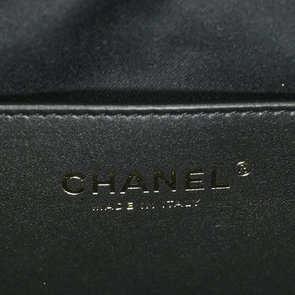 Chanel Washed Denim Quilted Medium Chanel 25 Handbag Black 8 of 12