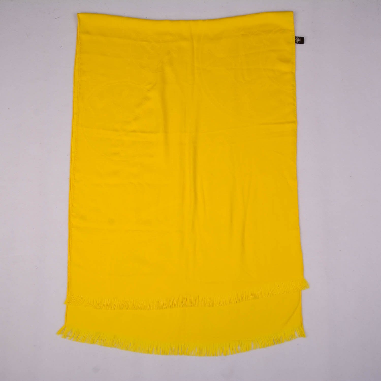 Hermes Cashmere Silk New Libris Stole Jaune D'or 3 of 5