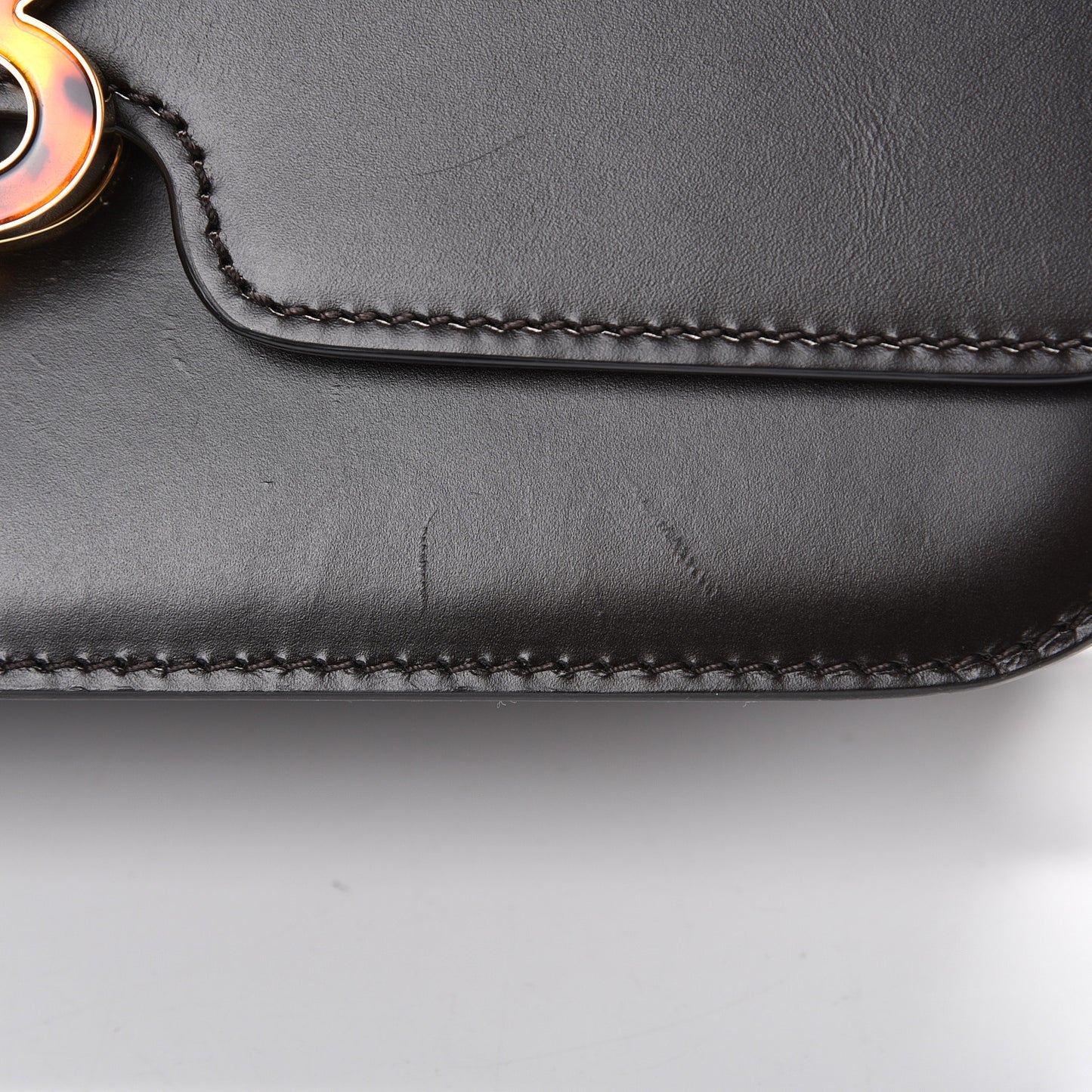 Calfskin Medium TB Bag Coffee
