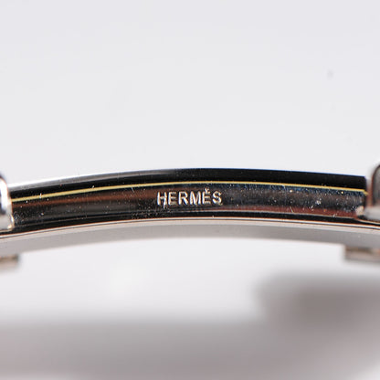 Hermes Swift Epsom Guilloche 32mm H Belt 80 Etoupe Bleu De Malte 5 of 7
