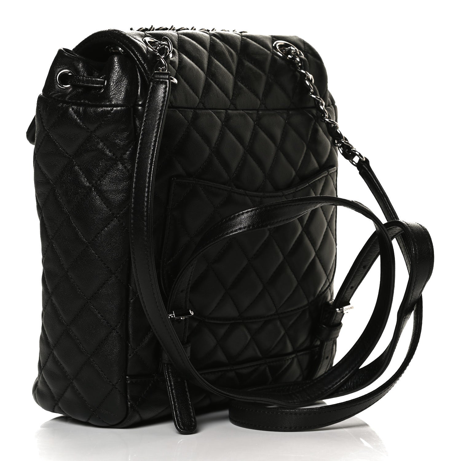 Chanel Calfskin Quilted Small Urban Spirit Backpack Black 2 of 14