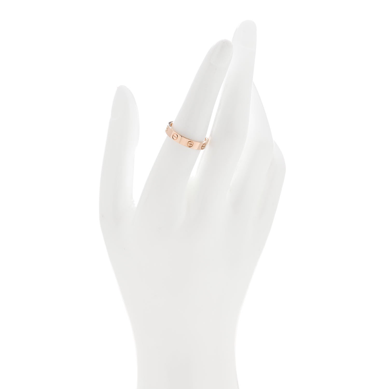 Cartier 18K Pink Gold 3.5mm LOVE Wedding Band Ring 54 6.75 2 of 5