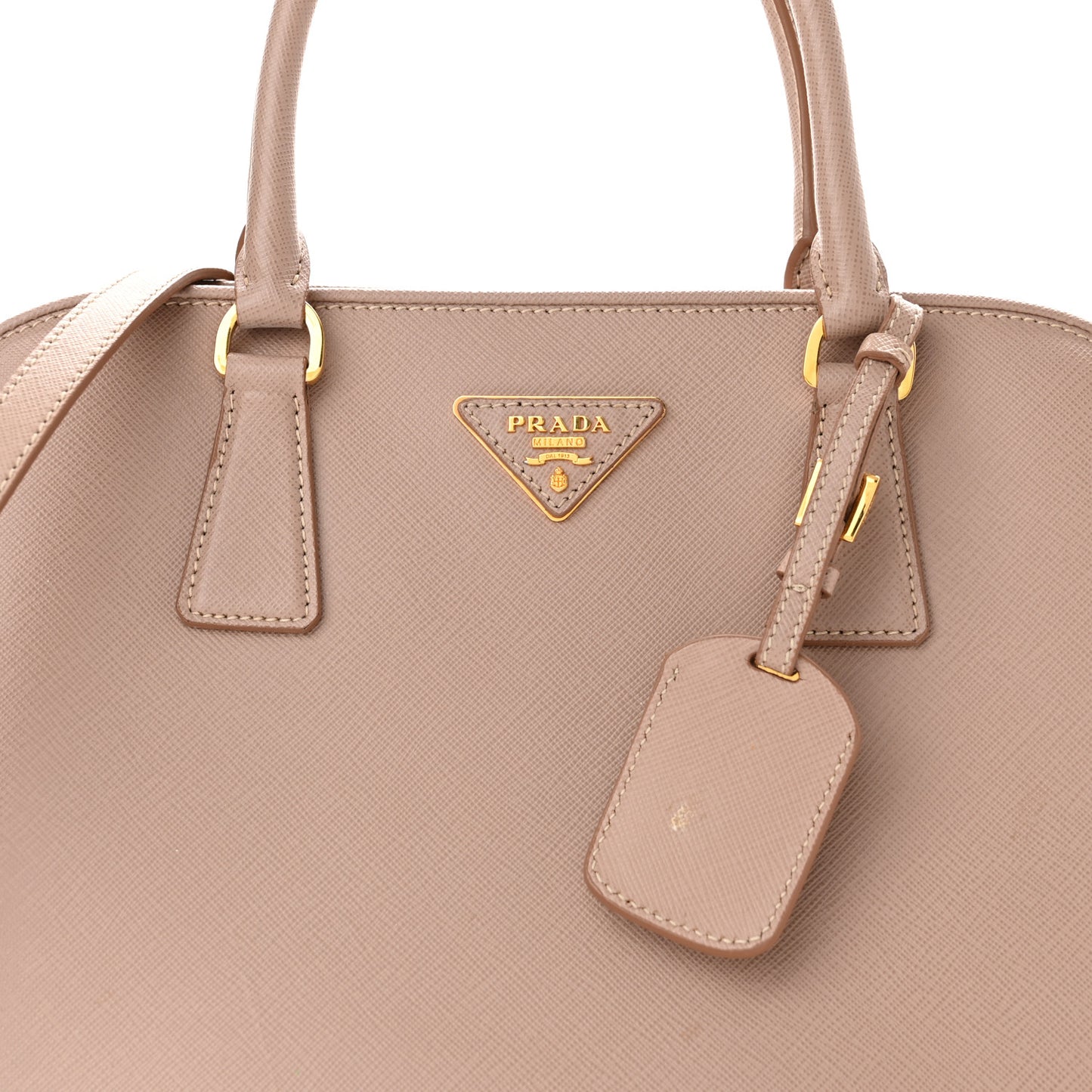 Saffiano Lux Medium Open Promenade Tote Cammeo