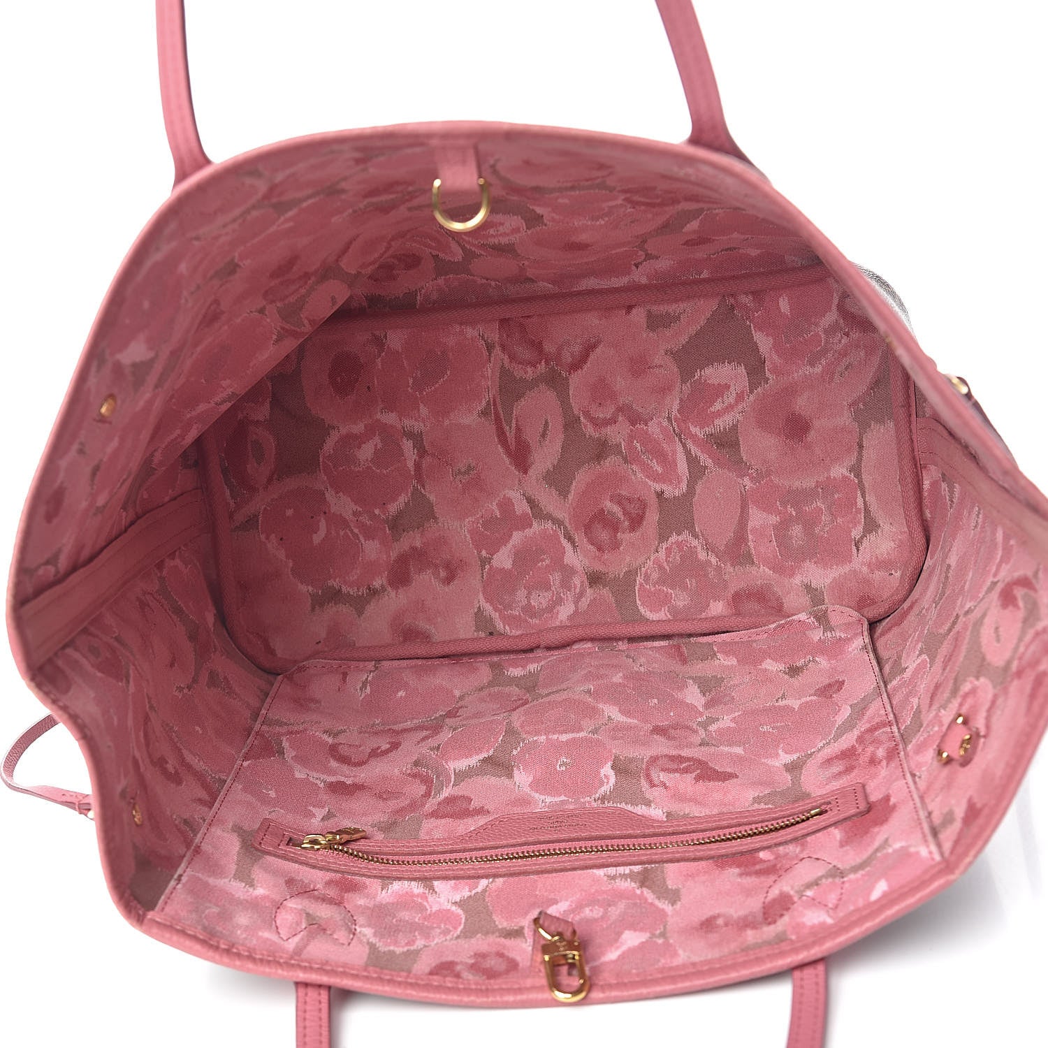 Louis Vuitton Monogram Articles de Voyage Ikat Neverfull MM Rose Velours 5 of 16