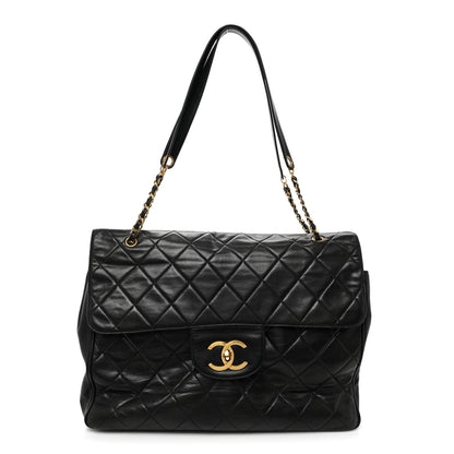 Chanel Lambskin Quilted Maxi Flap Black 1 of 18