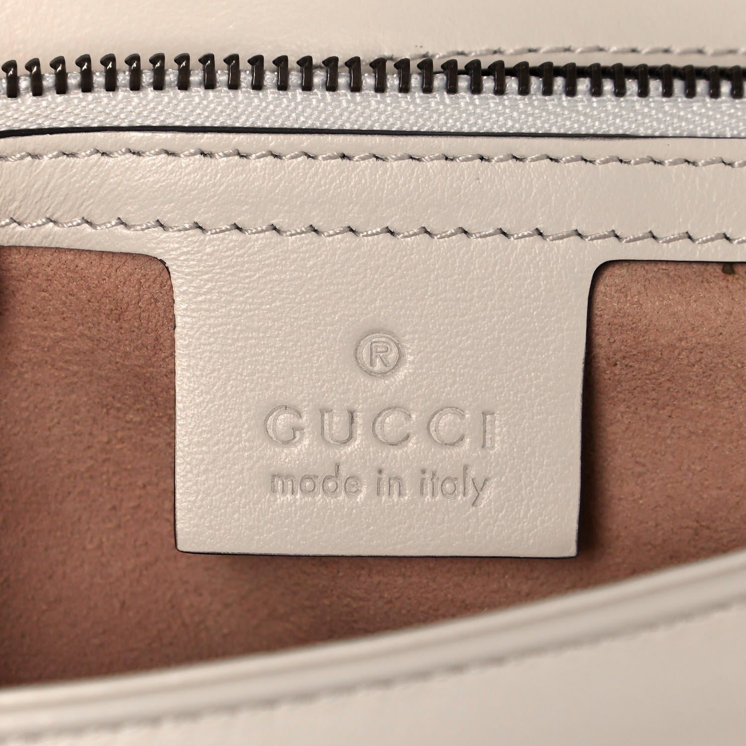 Gucci Calfskin Matelasse Small GG Marmont Shoulder Bag White 6 of 13