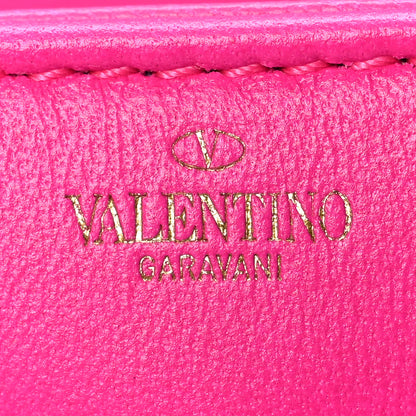 Valentino Garavani Nappa Micro One Stud Chain Bag Pink PP 6 of 10