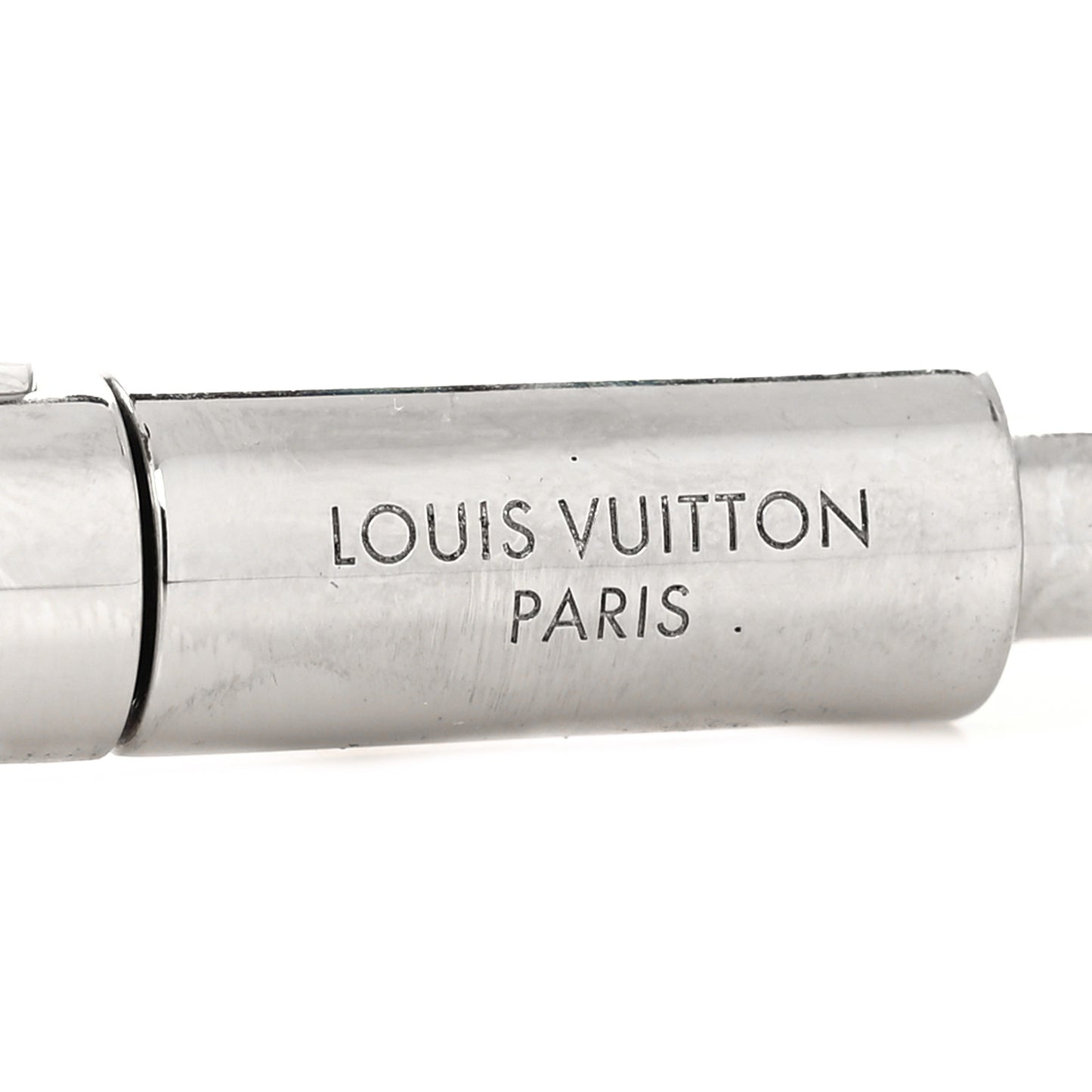 Metal LV Circle Belt M Silver