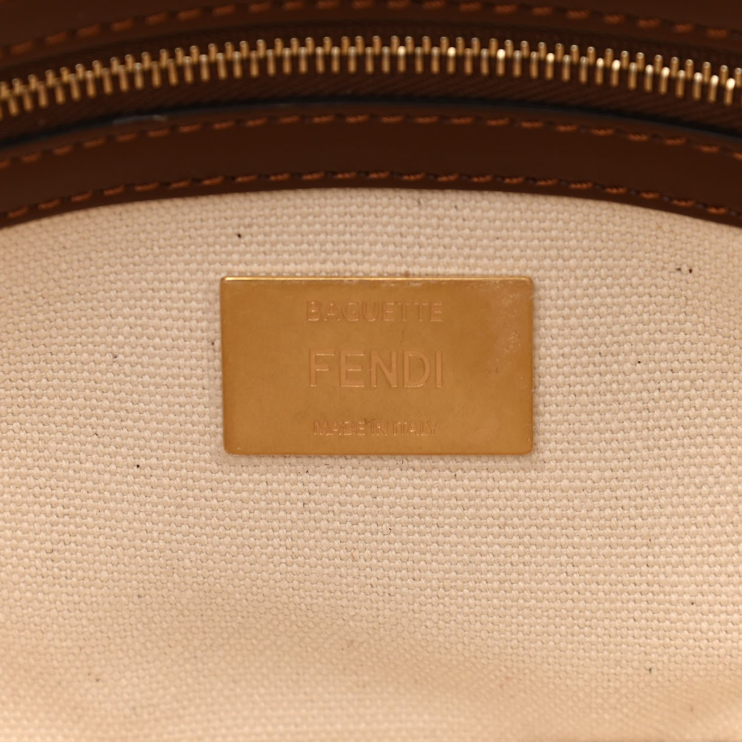 Fendi X SARA COLEMAN Canvas Vitello King Seta FF Fish Eye Embroidered Baguette Grezzo Multicolor Ghianda 7 of 13