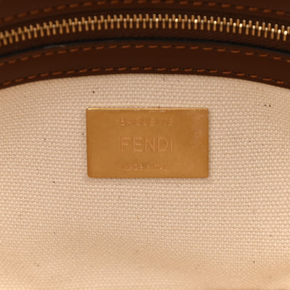 Fendi X SARA COLEMAN Canvas Vitello King Seta FF Fish Eye Embroidered Baguette Grezzo Multicolor Ghianda 7 of 13