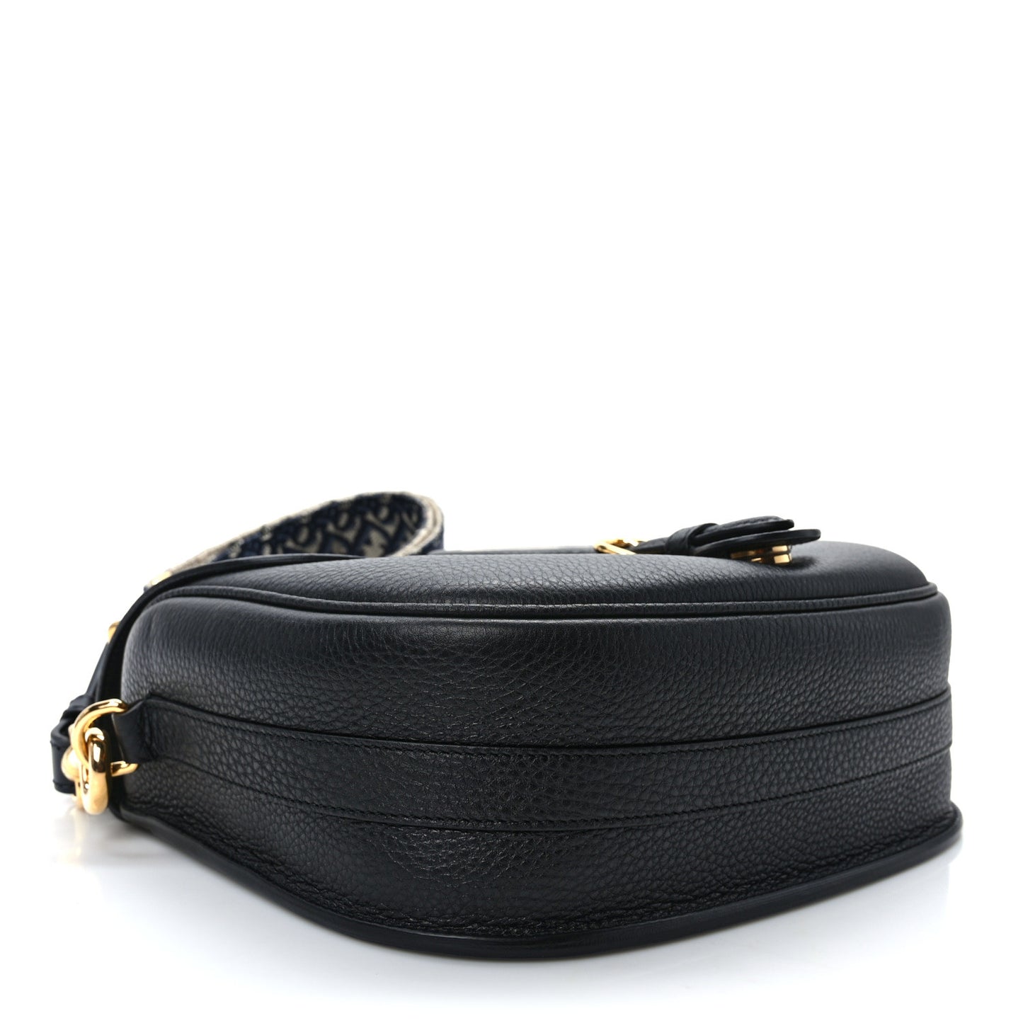 Grained Calfskin Large Bobby Flap Black