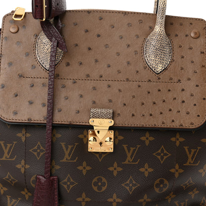Louis Vuitton Monogram Ostrich Lizard Majestueux PM Bordeaux 8 of 10