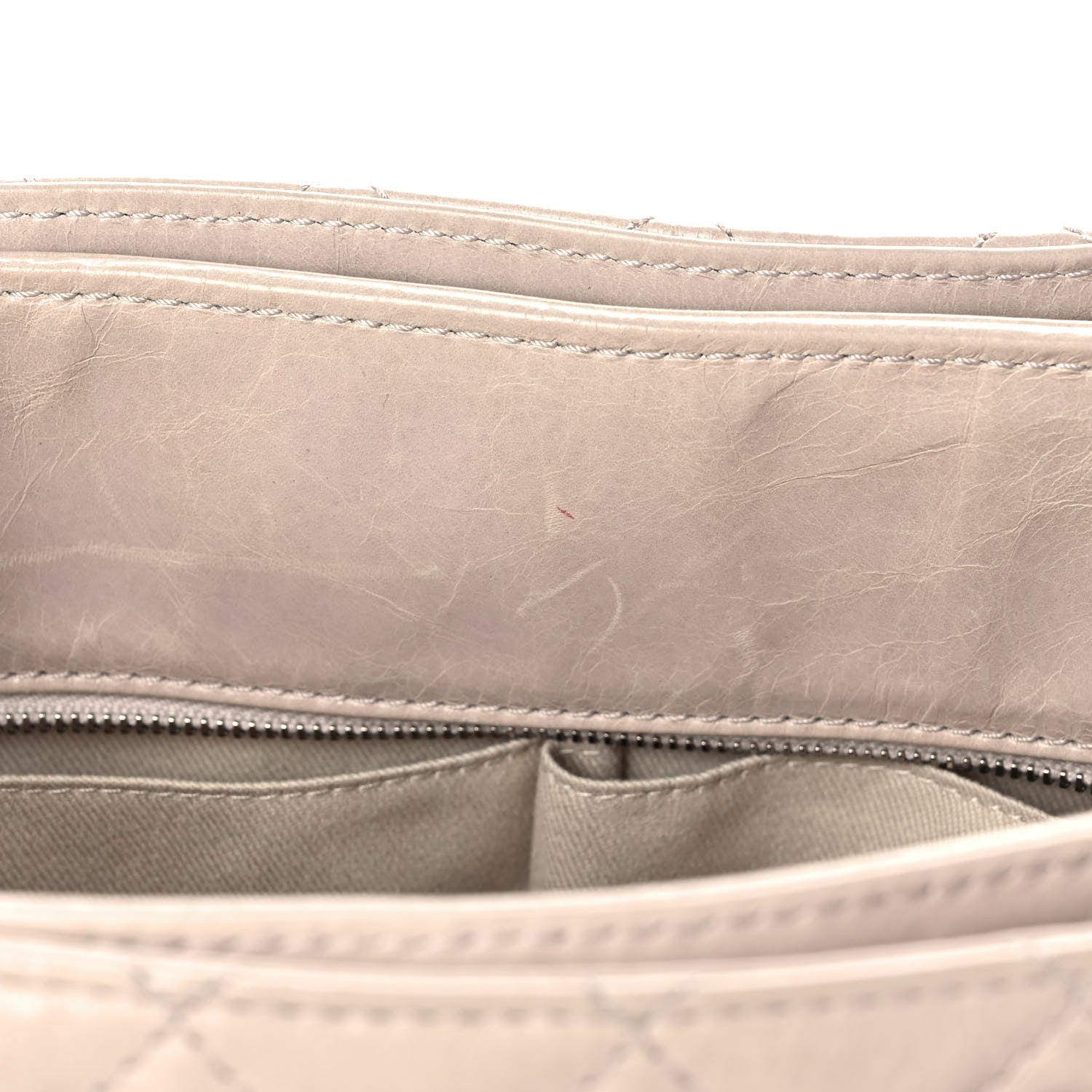 Chanel Glazed Calfskin Quilted Shopping Tote Light Beige 13 of 13