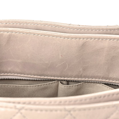 Chanel Glazed Calfskin Quilted Shopping Tote Light Beige 13 of 13