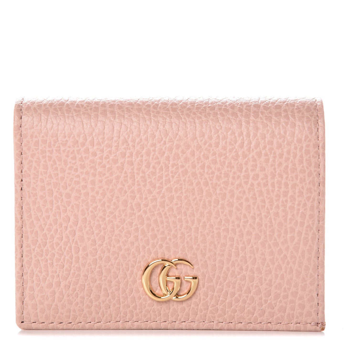 Dollar Calfskin GG Marmont Card Case Perfect Pink