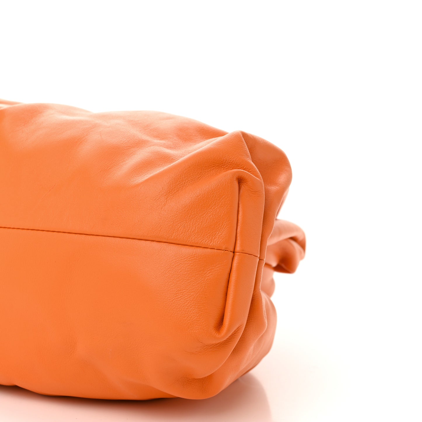 Smooth Butter Calf The Pouch Oversized Clutch Burnt Orange