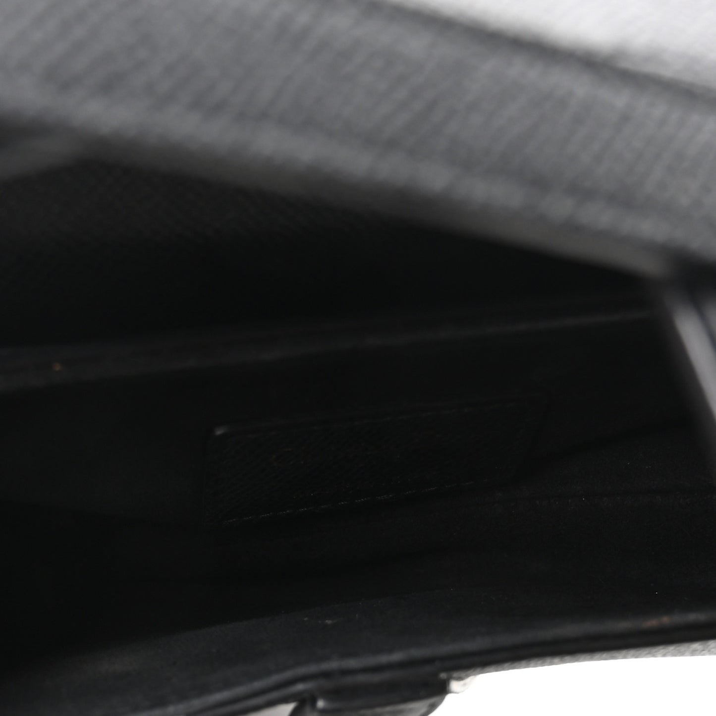 Grained Calfskin Mini Saddle Bag With Strap Black