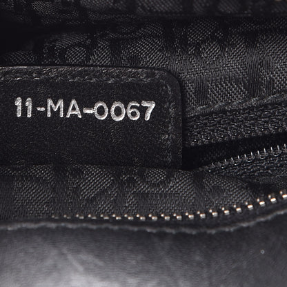 Christian Dior Lambskin Cannage Satchel Black 7 of 9