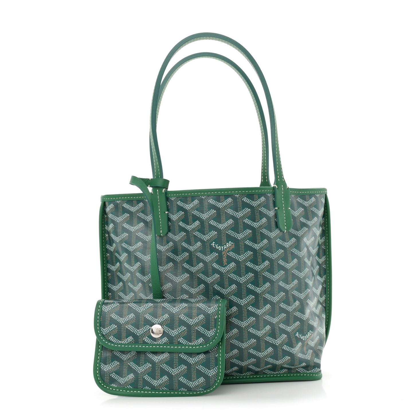 Goyardine Reversible Mini Anjou Green