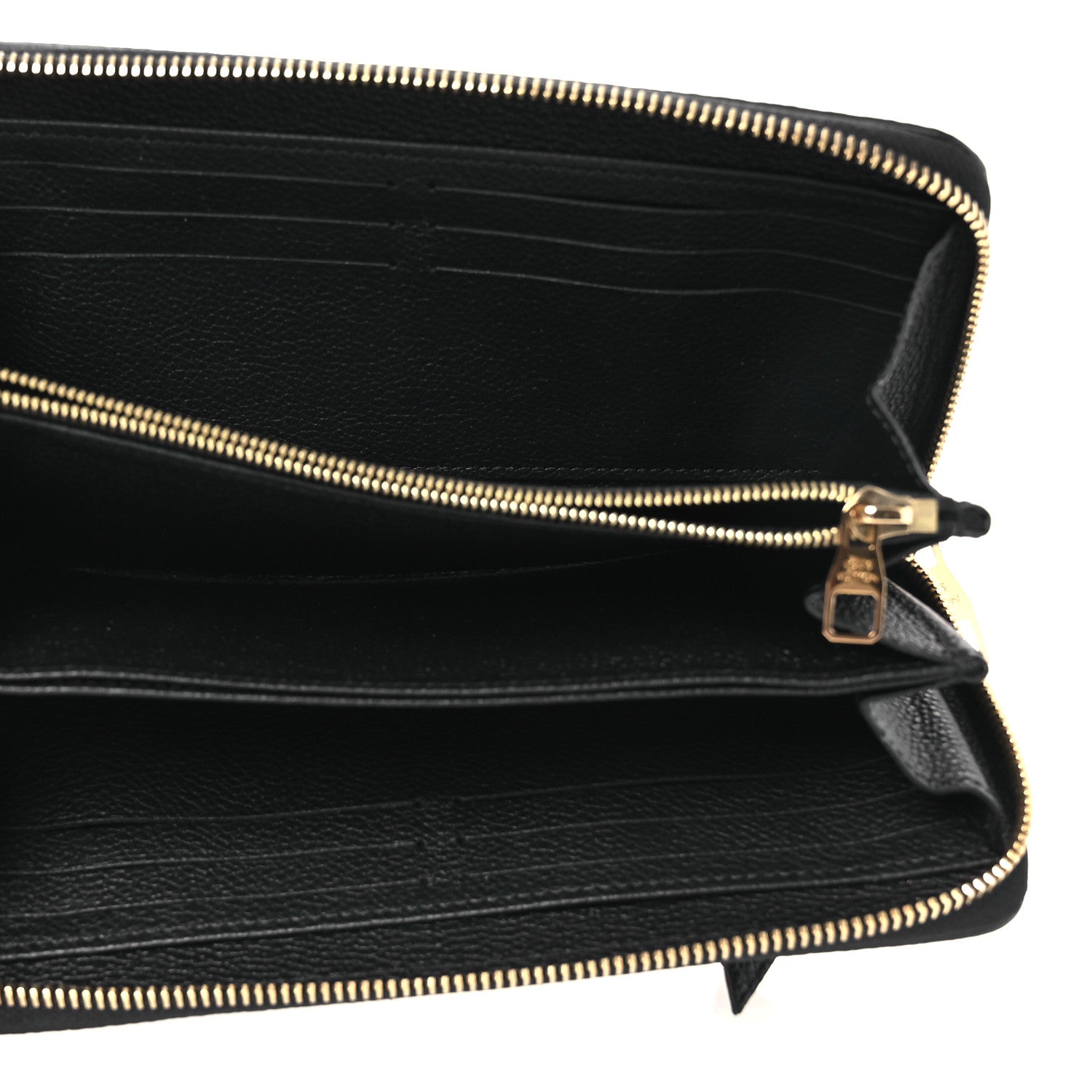 Louis Vuitton Empreinte Monogram Giant Zippy Wallet Black Beige 5 of 7