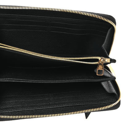 Louis Vuitton Empreinte Monogram Giant Zippy Wallet Black Beige 5 of 7
