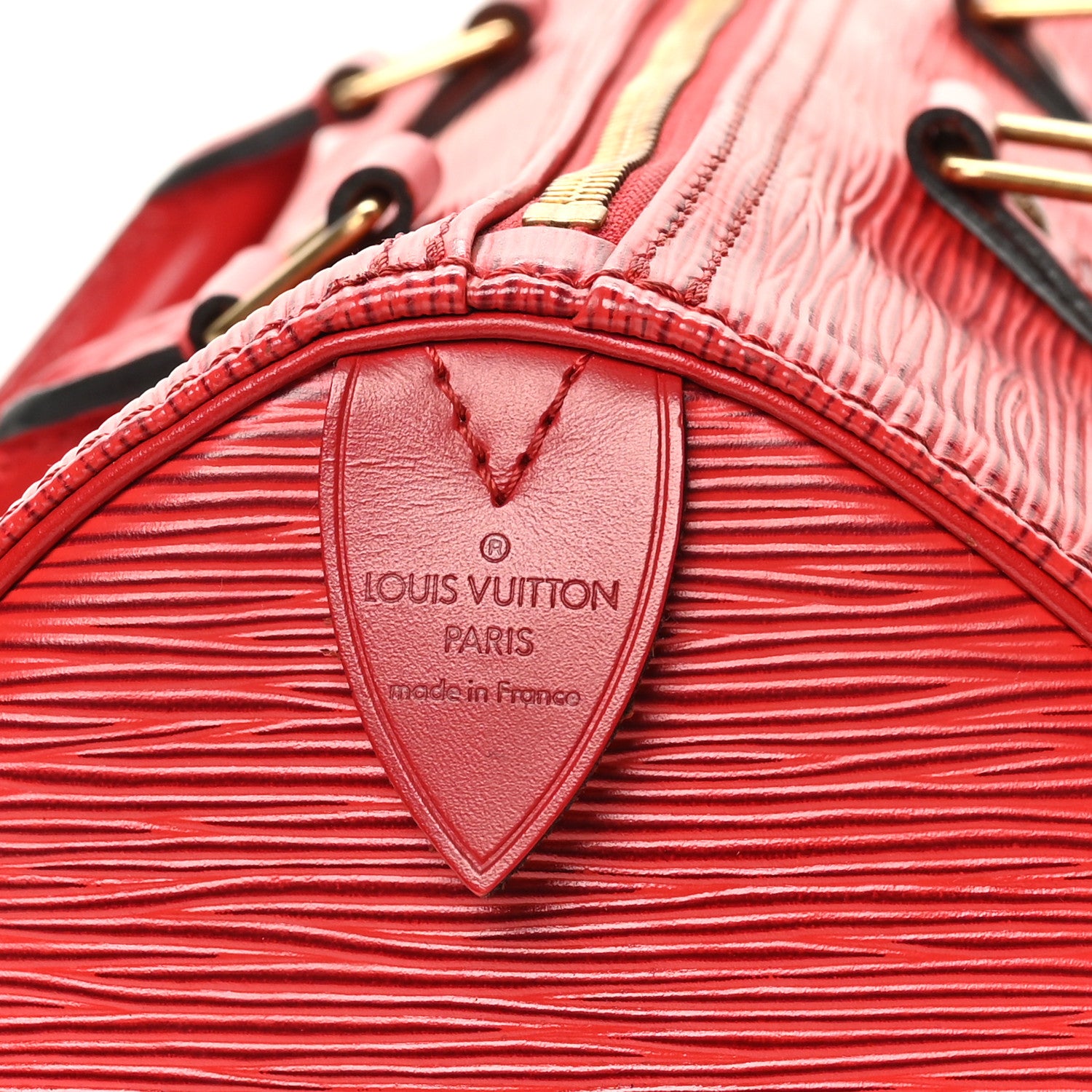 Louis Vuitton Epi Speedy 30 Castillan Red 6 of 10