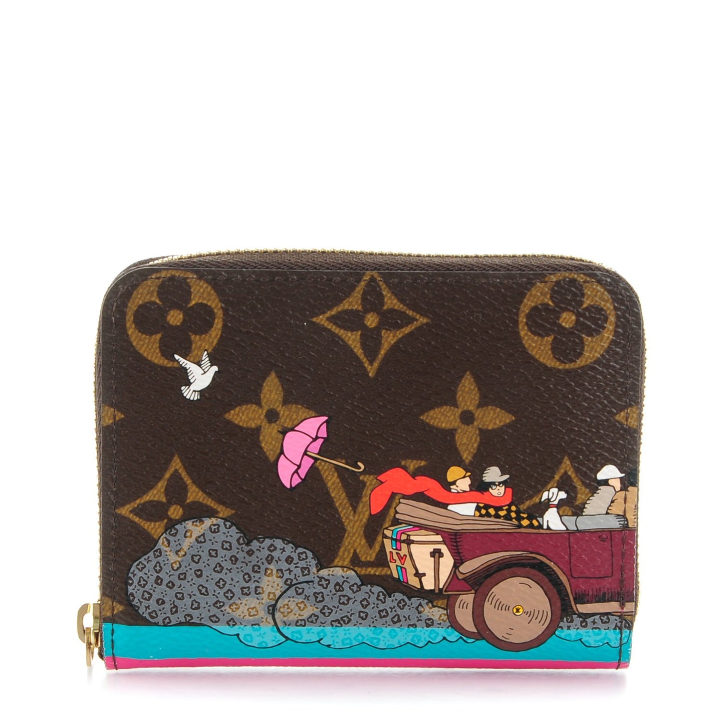 Monogram 2015 Christmas Animation Zippy Coin Purse Hibiscus