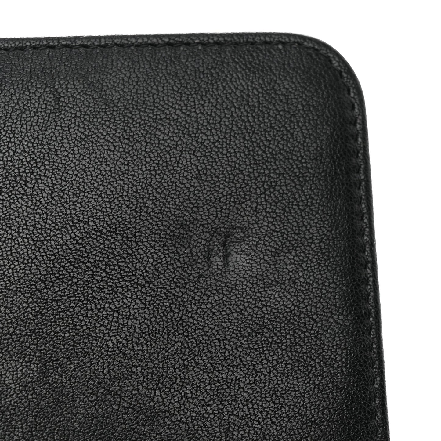 Caviar Chevron Quilted Vintage Mademoiselle Wallet On Chain WOC Black