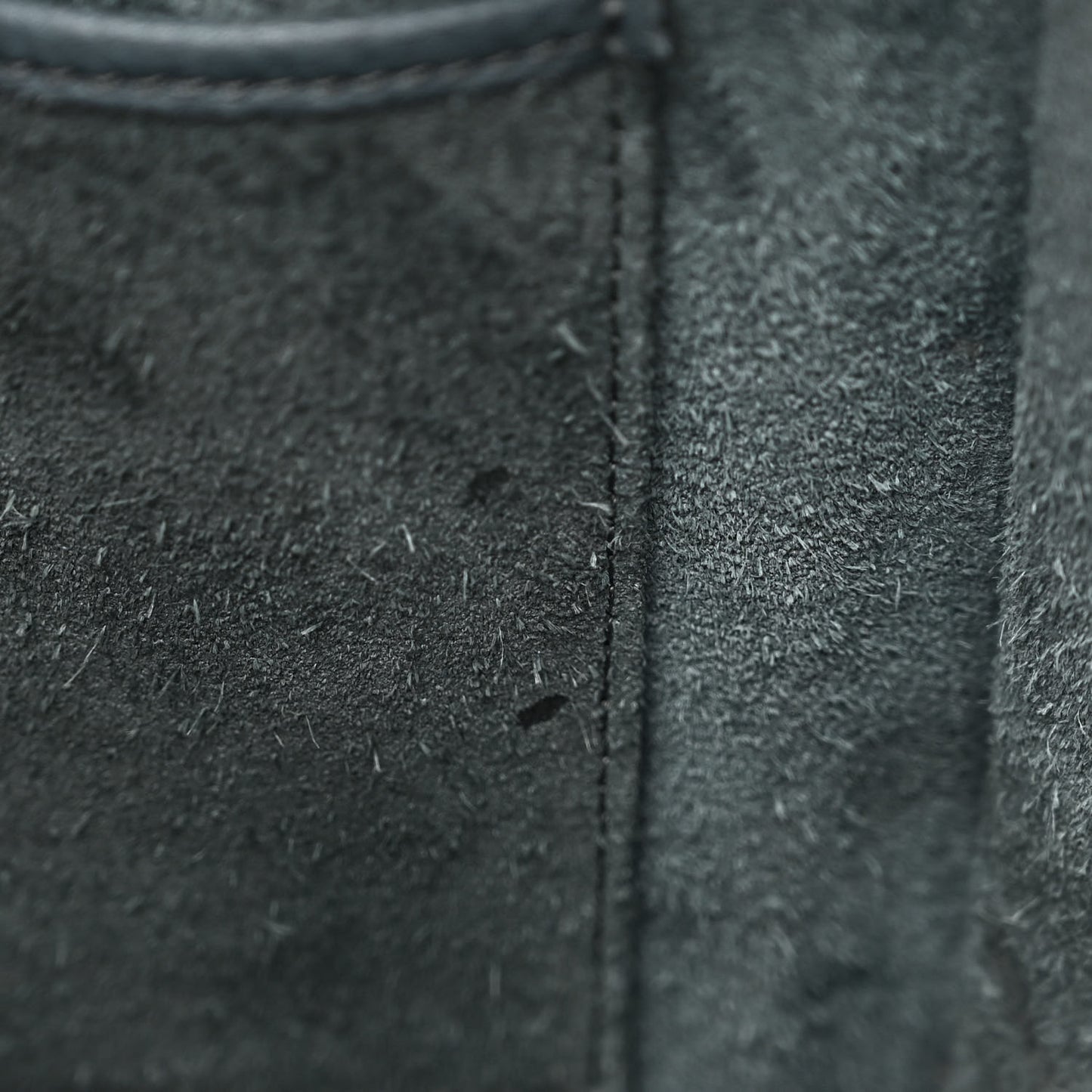 Drummed Calfskin Micro Luggage Petrol