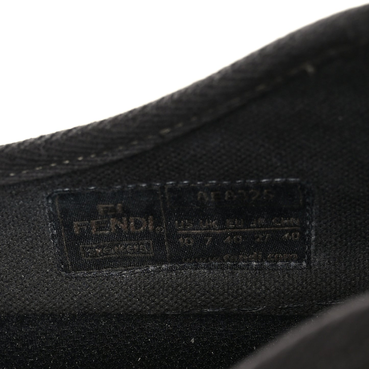 Fabric Jacquard FF Womens Domino Low Top Sneakers 40 Tobacco