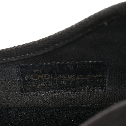 Fendi Fabric Jacquard FF Womens Domino Low Top Sneakers 40 Tobacco 6 of 8
