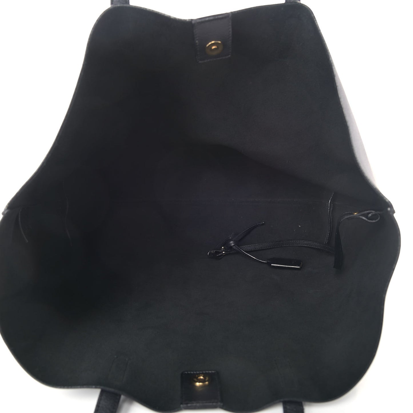 Calfskin Large Shopping Tote Black