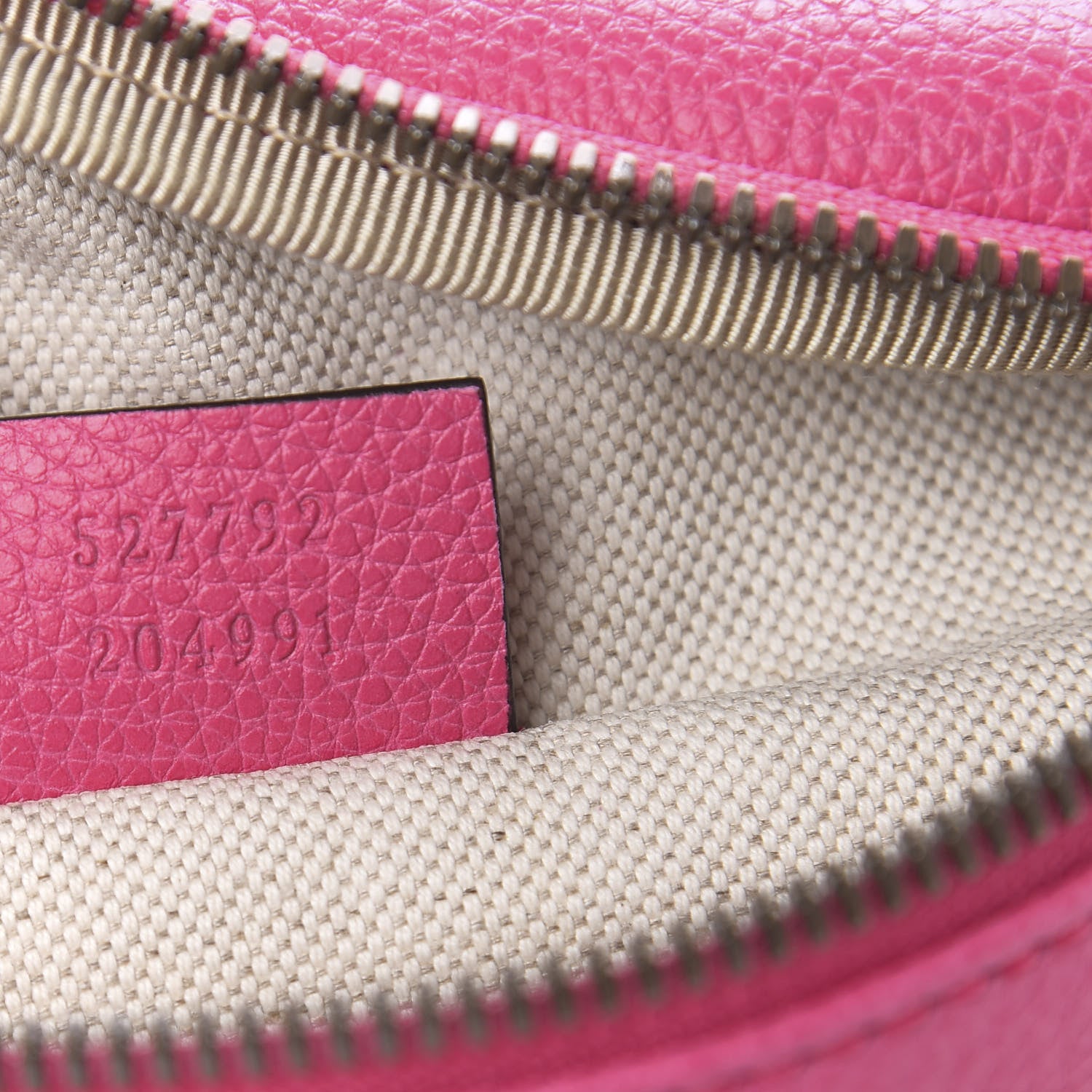 Gucci Grained Calfskin Small Logo Belt Bag Box Pink Green 7 of 10