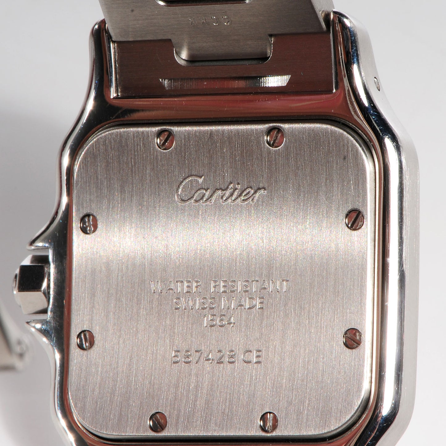 Stainless Steel 29mm Santos De Galbee Quartz Watch