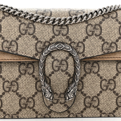 Gucci GG Supreme Monogram Super Mini Dionysus Shoulder Bag Taupe 7 of 9