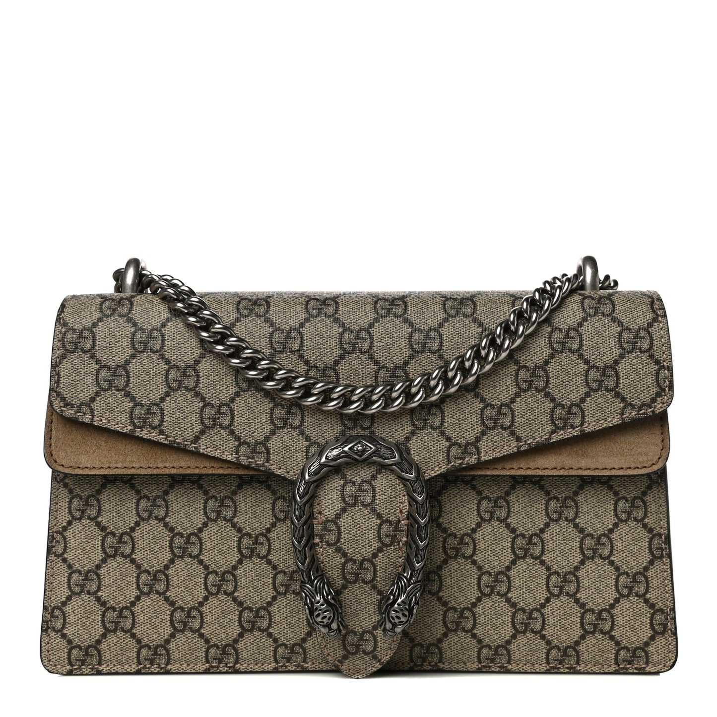 GG Supreme Monogram Small Dionysus Shoulder Bag Taupe