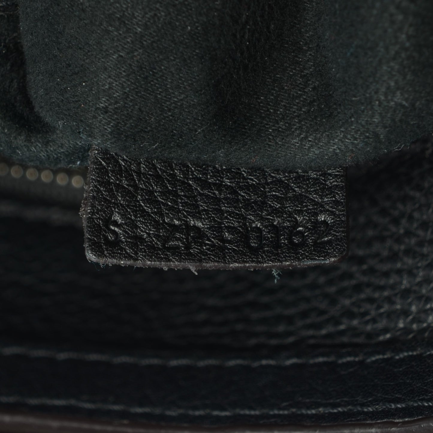 Drummed Calfskin Nano Luggage Black