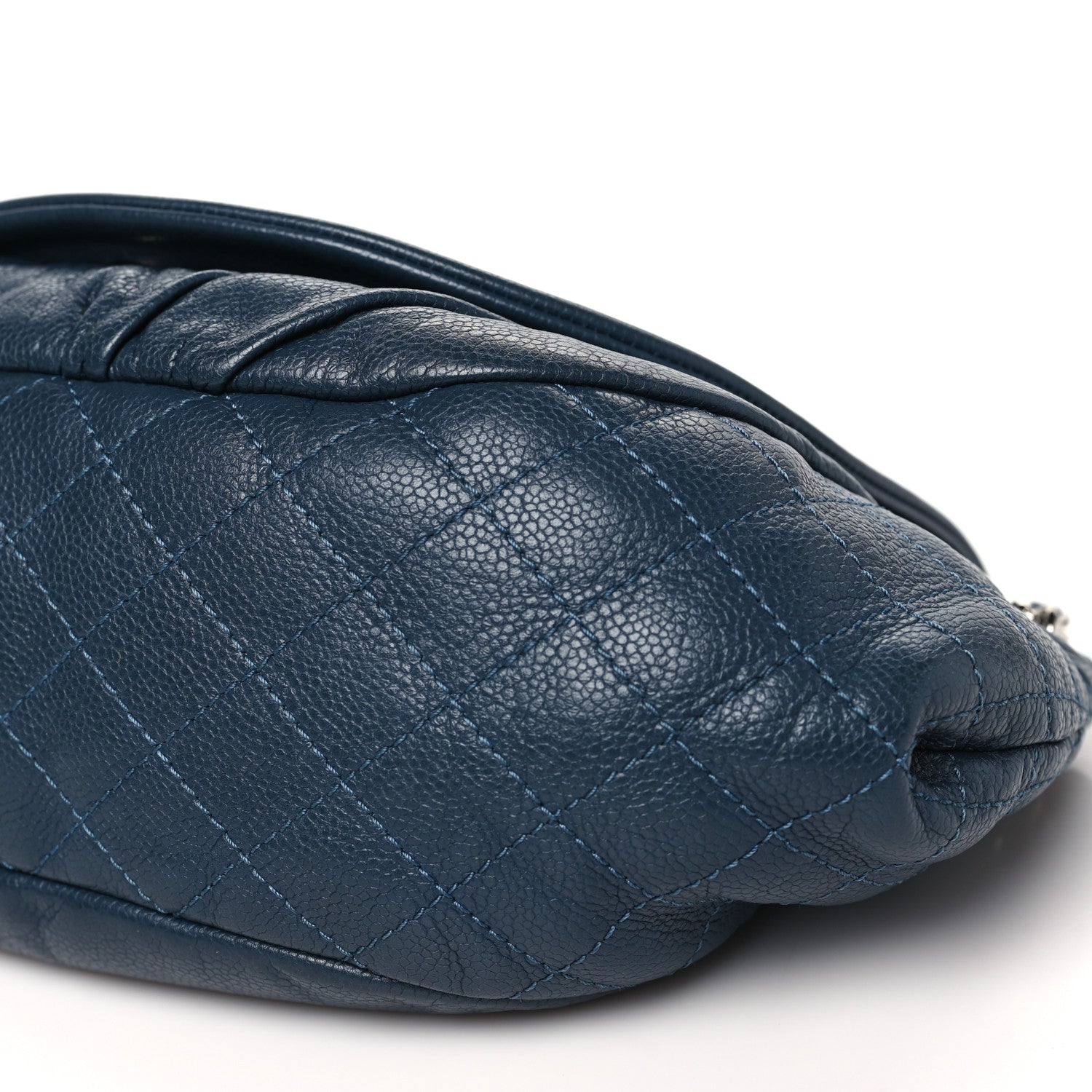 Chanel Caviar Large Half Moon Flap Navy 10 of 11