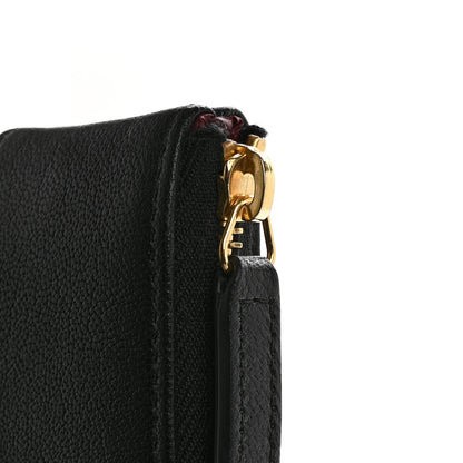 Chanel Lambskin Quilted Large Vintage Mademoiselle Cosmetic Case Black 7 of 9