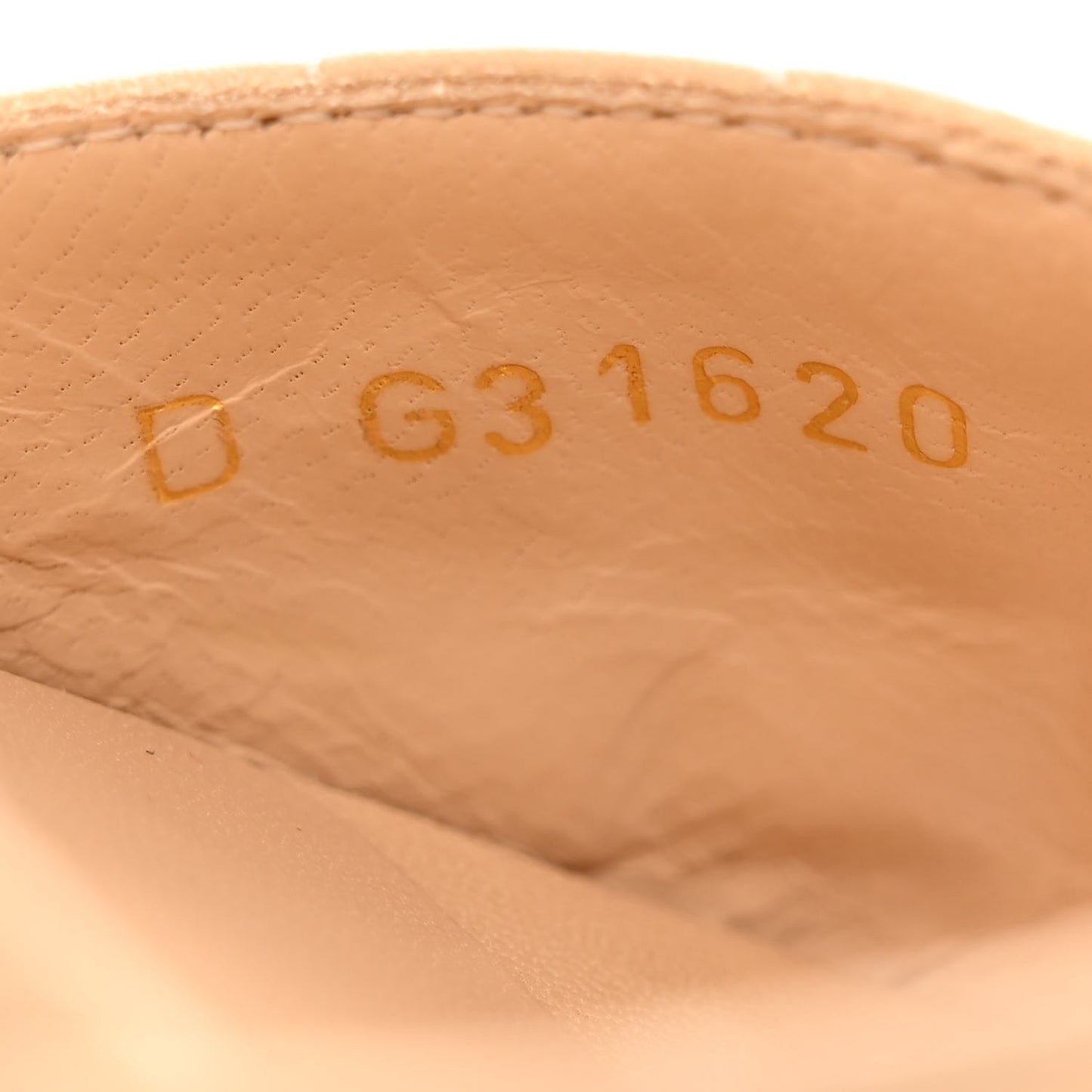 Lambskin Quilted Sandals 37 Beige